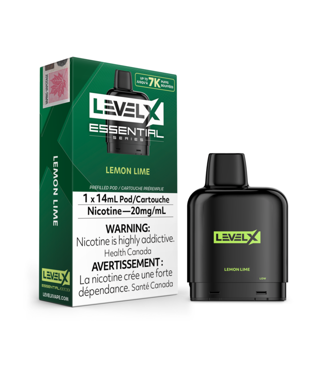 LEVEL X - ESSENTIAL Level X Essential 14ml Pod (1pk) Lemon Lime