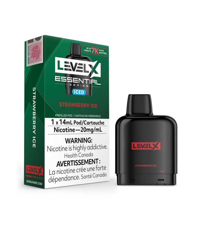 LEVEL X - ESSENTIAL Level X Essential 14ml Pod (1pk) Strawberry Ice