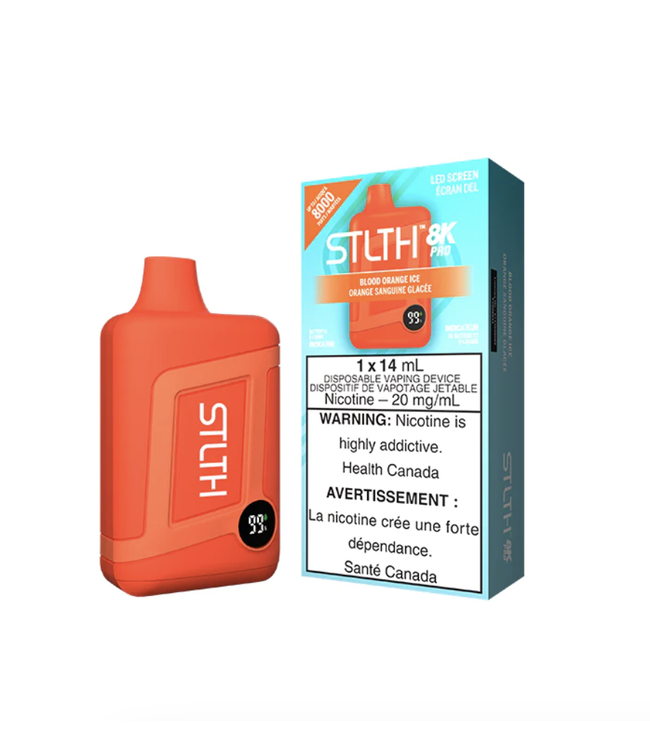 STLTH 8K PRO 8000 Puff Disposable (single) Blood Orange Ice