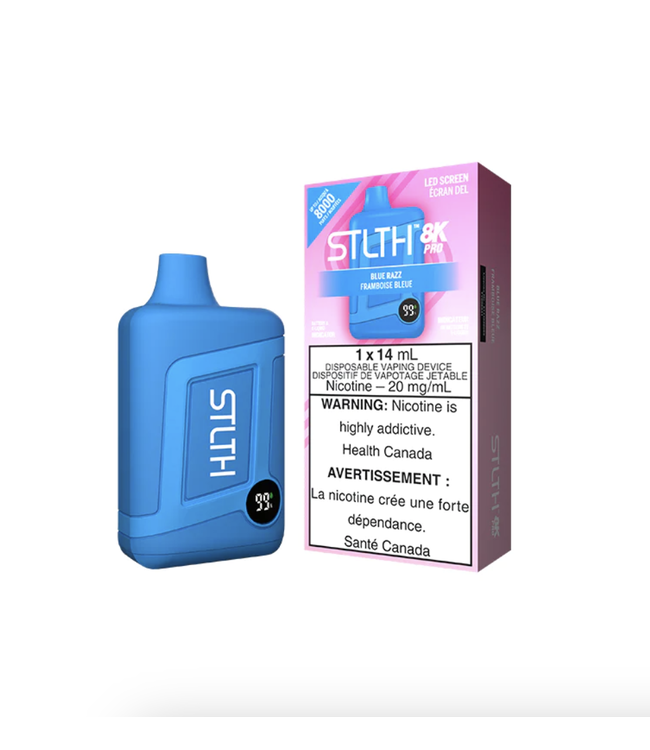 STLTH 8K PRO 8000 Puff Disposable (single) Blue Razz