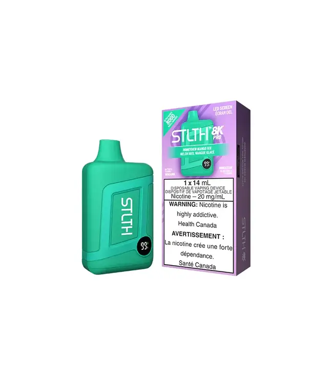 STLTH 8K PRO 8000 Puff Disposable (single) Honeydew Mango Ice
