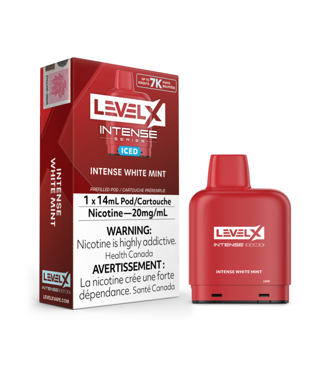 LEVEL X - INTENSE Level X Intense 14ml Pod (1pk) Intense White Mint (Iced)