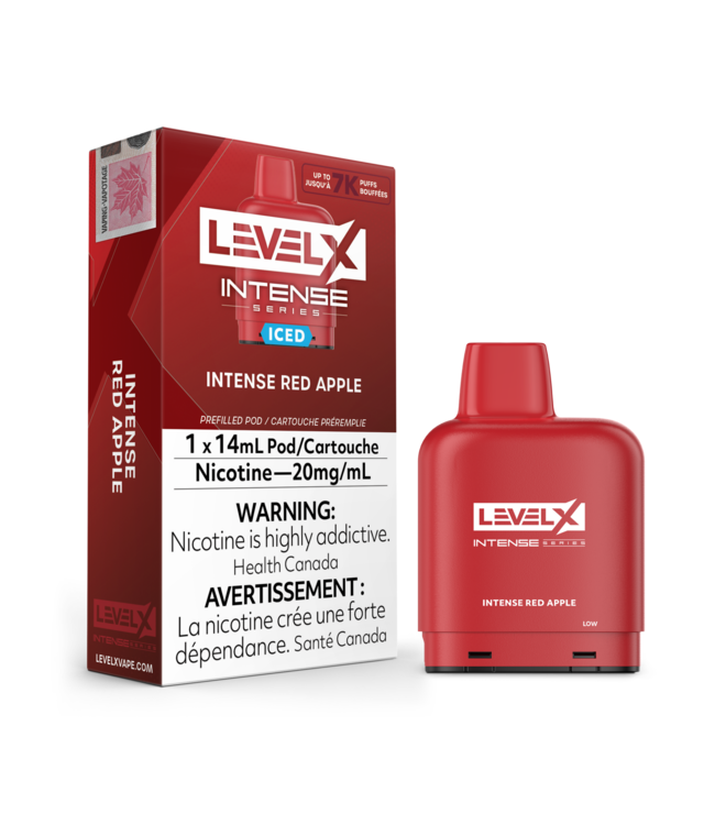 LEVEL X - INTENSE Level X Intense 14ml Pod (1pk) Intense Red Apple (Iced)