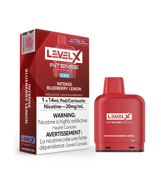 LEVEL X - INTENSE Level X Intense 14ml Pod (1pk) Intense Blueberry Lemon (Iced)