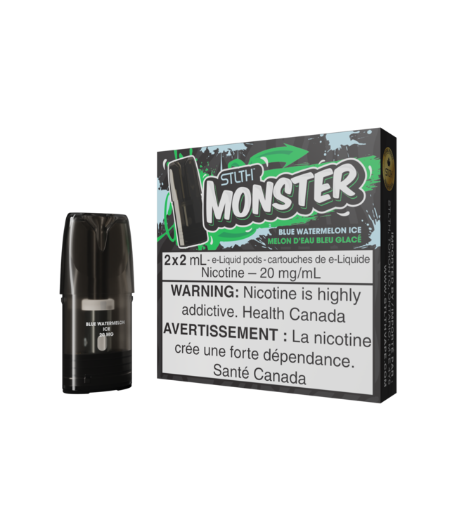 STLTH MONSTER Pods (2pk) Blue Watermelon Ice