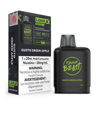 LEVEL X BOOST - FLAVOUR BEAST Gusto Green Apple