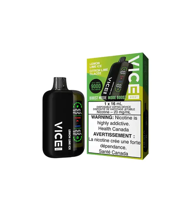 VICE Boost 9000 Puff Disposable (single) Lemon Lime Ice