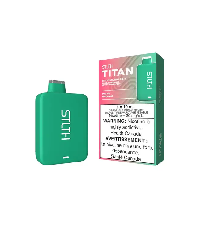 STLTH TITAN 10,000 Puff Disposable (single) POG Ice