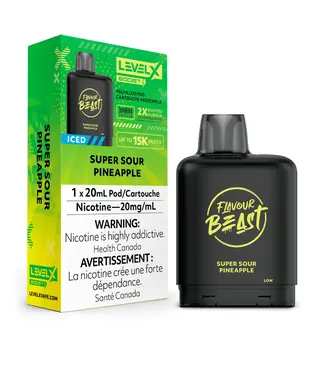 LEVEL X BOOST - FLAVOUR BEAST Super Sour Pineapple Iced