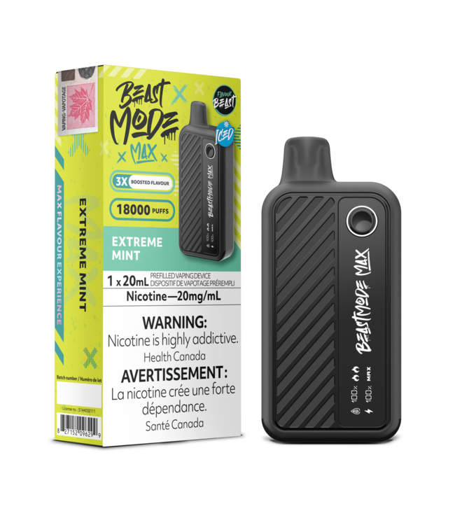 FLAVOUR BEAST MODE MAX 18K Disposable 20ml Extreme Mint Iced (ONTARIO)