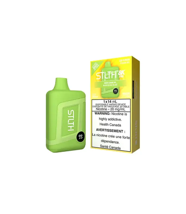 STLTH 8K PRO Disposable 14ml White Grape Ice (ONTARIO)