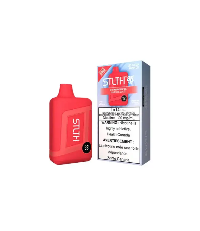 STLTH 8K PRO Disposable 14ml Strawberry Lime Ice (ONTARIO)