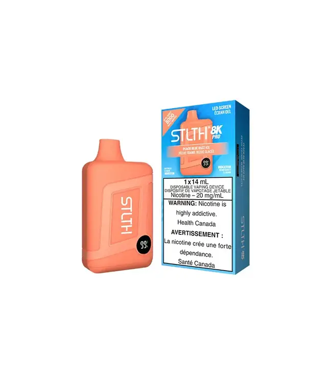 STLTH 8K PRO Disposable 14ml Peach Blue Razz Ice (ONTARIO)