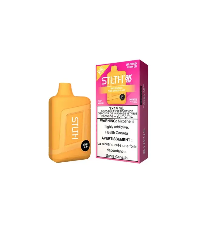 STLTH 8K PRO Disposable 14ml Juicy Peach Ice (ONTARIO)