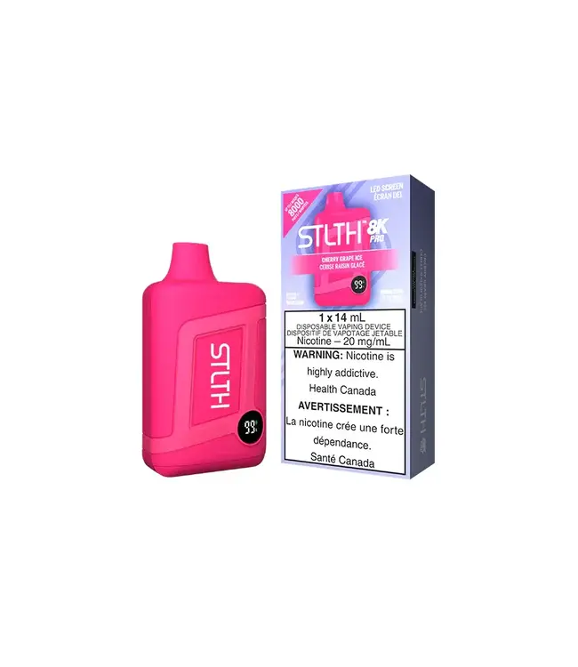STLTH 8K PRO Disposable 14ml Cherry Grape Ice (ONTARIO)