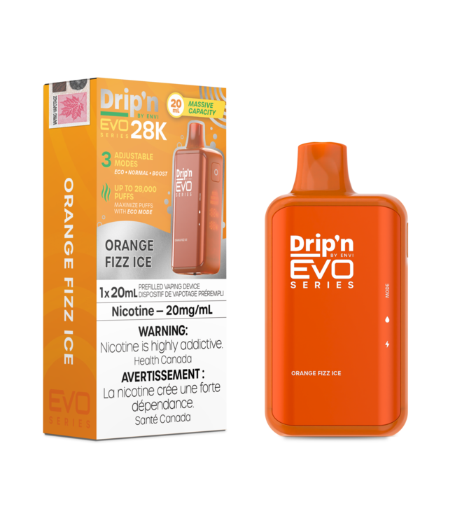 DRIP'N EVO 28K Disposable 20ml Orange Fizz Ice (ONTARIO)