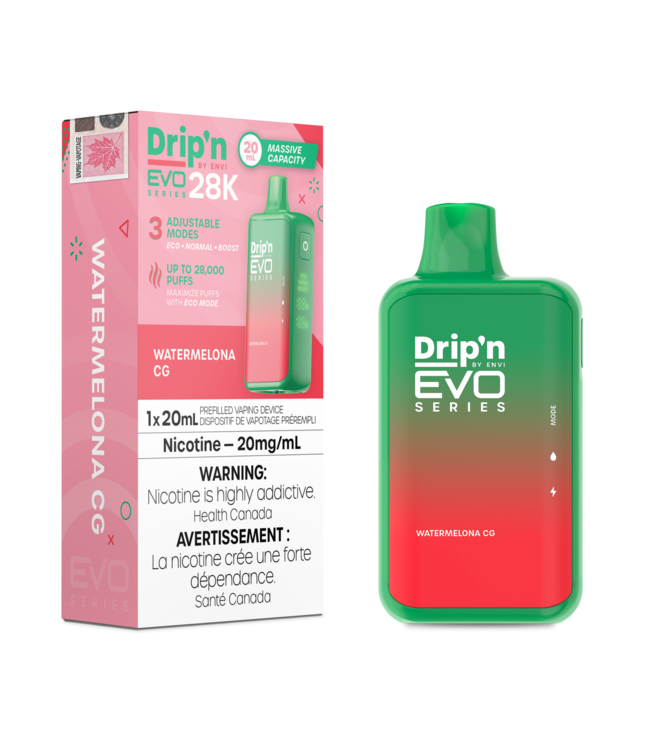 DRIP'N EVO 28K Disposable 20ml Watermelona CG (ONTARIO)