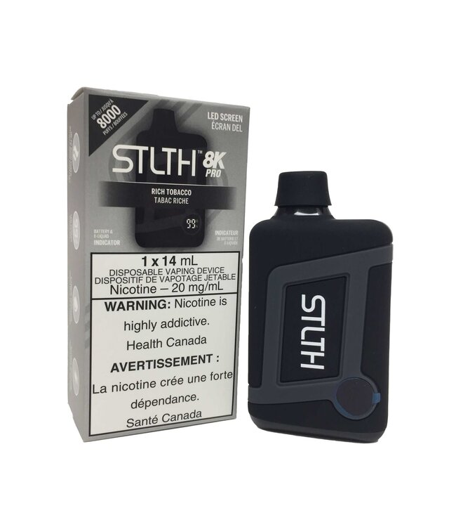 STLTH 8K PRO Disposable 14ml Rich Tobacco (ONTARIO)