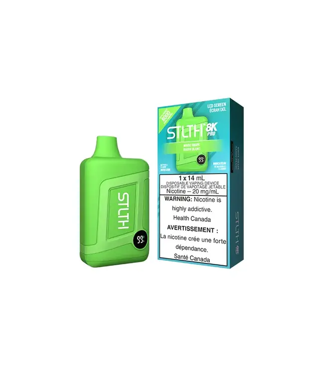 STLTH 8K PRO Disposable 14ml White Grape (ONTARIO)