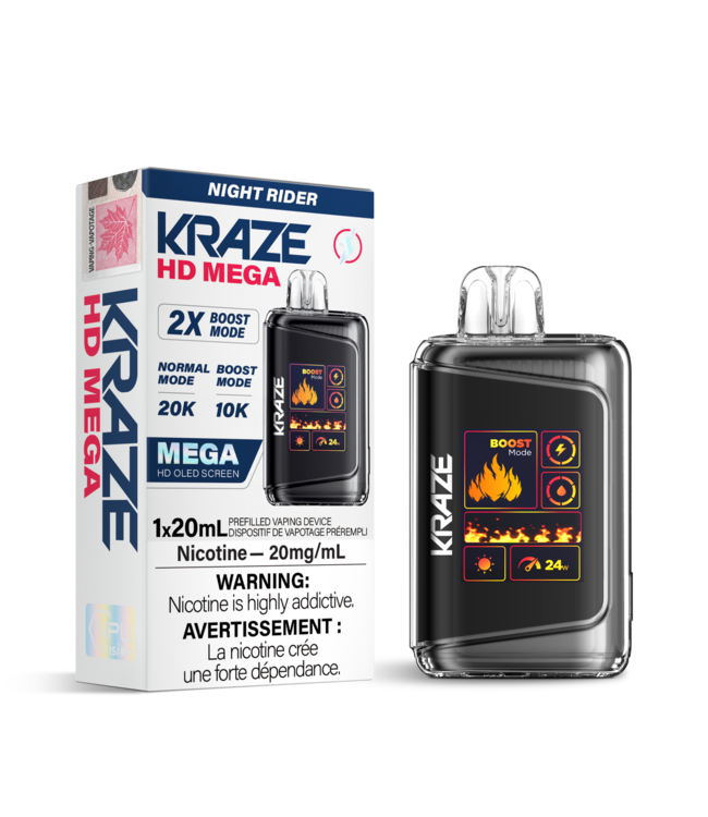 KRAZE HD MEGA 20K Disposable 20ml Night Rider (ONTARIO)