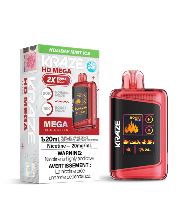 KRAZE HD MEGA 20K Disposable 20ml Holiday Mint (ONTARIO)