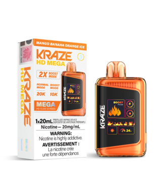KRAZE HD MEGA 20K Mango Banana Orange Ice (ONTARIO)