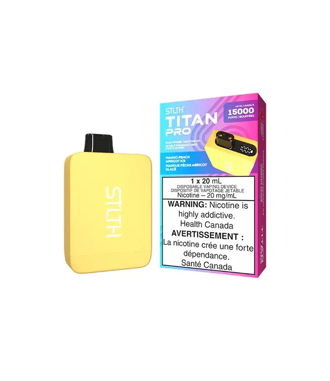 STLTH TITAN PRO 15,000 Puff Disposable (single) Mango Peach Apricot Ice (ONTARIO)