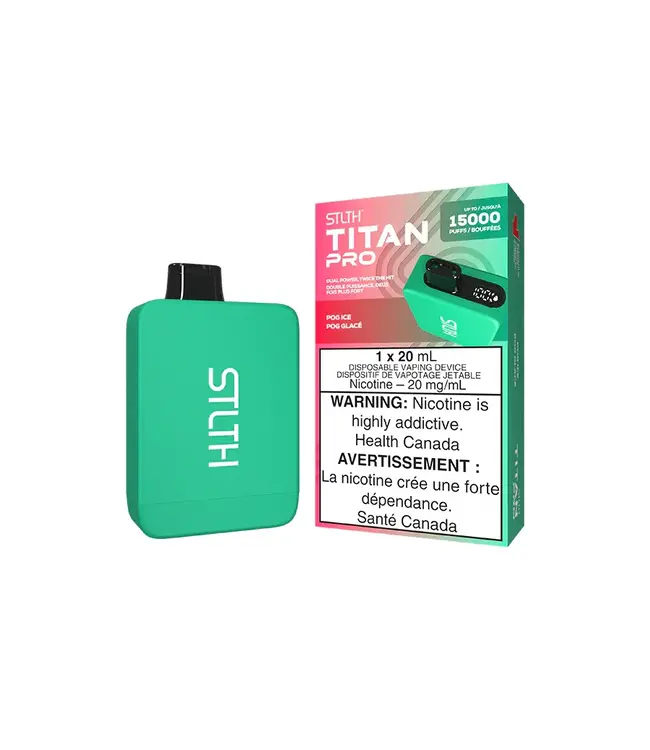 STLTH TITAN PRO 15,000 Puff Disposable (single) POG Ice (ONTARIO)