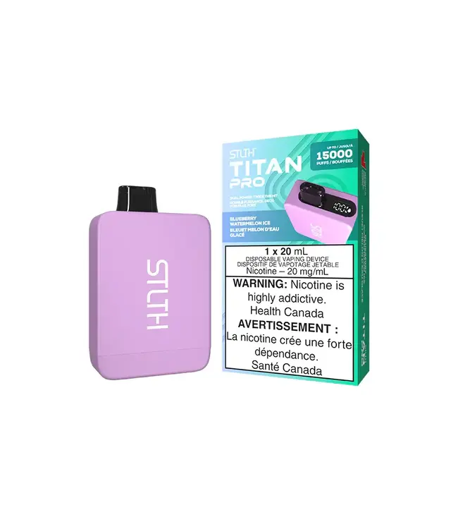 STLTH TITAN PRO 15,000 Puff Disposable (single) Blueberry Watermelon Ice (ONTARIO)