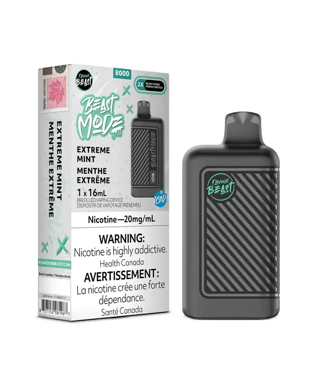 FLAVOUR BEAST MODE 8K Disposable 16ml Extreme Mint Ice (ONTARIO)
