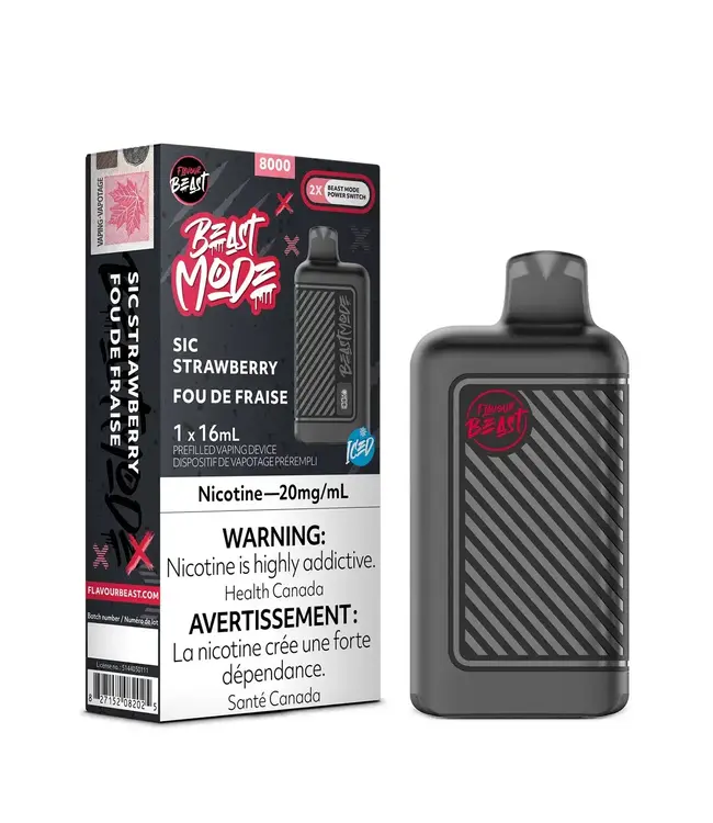 FLAVOUR BEAST MODE 8K Disposable 16ml Sic Strawberry Ice (ONTARIO)