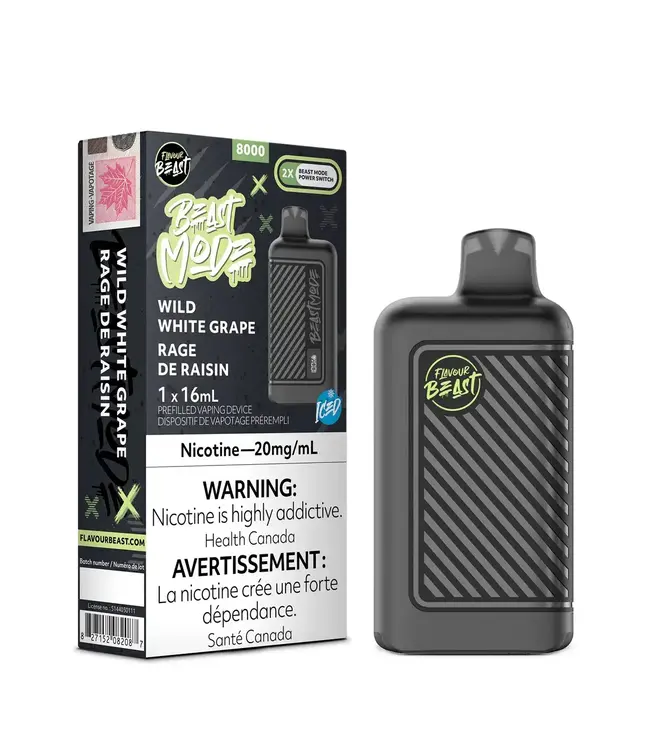 FLAVOUR BEAST MODE 8K Disposable 16ml Wild White Grape Ice (ONTARIO)