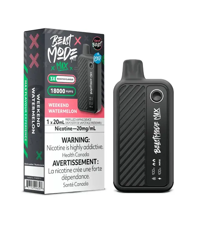 FLAVOUR BEAST MODE MAX 18K Disposable 20ml Weekend Watermelon Iced (ONTARIO)