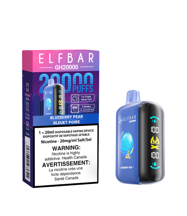 ELF BAR 20K Disposable 20ml Blueberry Pear Ice (ONTARIO)