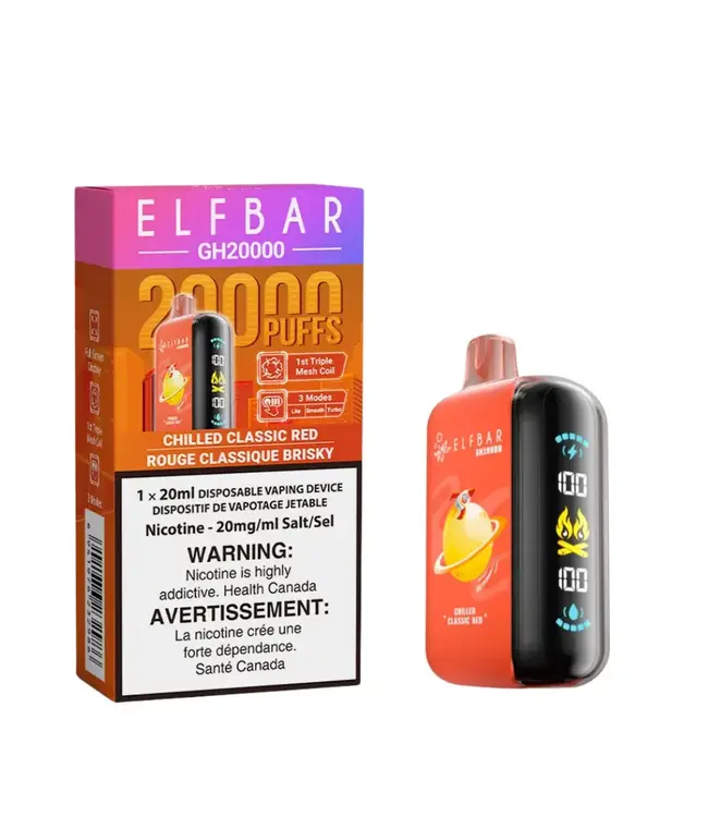 ELF BAR 20K Disposable 20ml Chilled Classic Red (ONTARIO)
