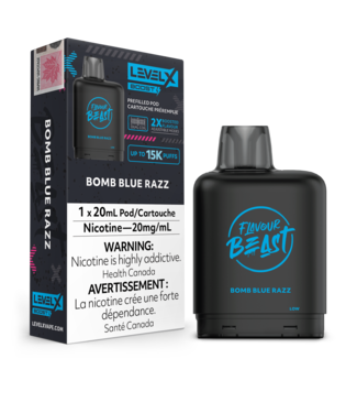 LEVEL X BOOST - FLAVOUR BEAST Bomb Blue Razz (ONTARIO)