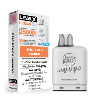LEVEL X - FLAVOUR BEAST UNLEASHED Epic Peach Mango Iced (ONTARIO)