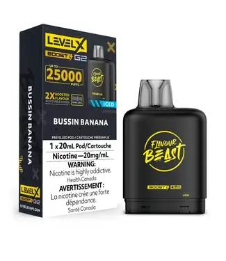LEVEL X BOOST - FLAVOUR BEAST Bussin' Banana Iced (ONTARIO)