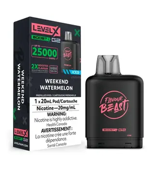 LEVEL X BOOST - FLAVOUR BEAST Weekend Watermelon Iced (ONTARIO)