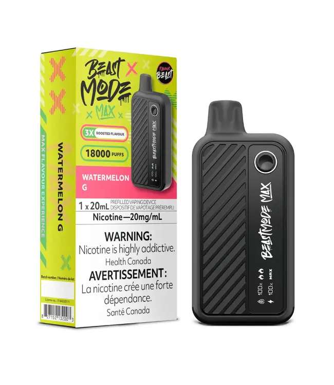 FLAVOUR BEAST MODE MAX 18K Disposable 20ml Watermelon G (ONTARIO)