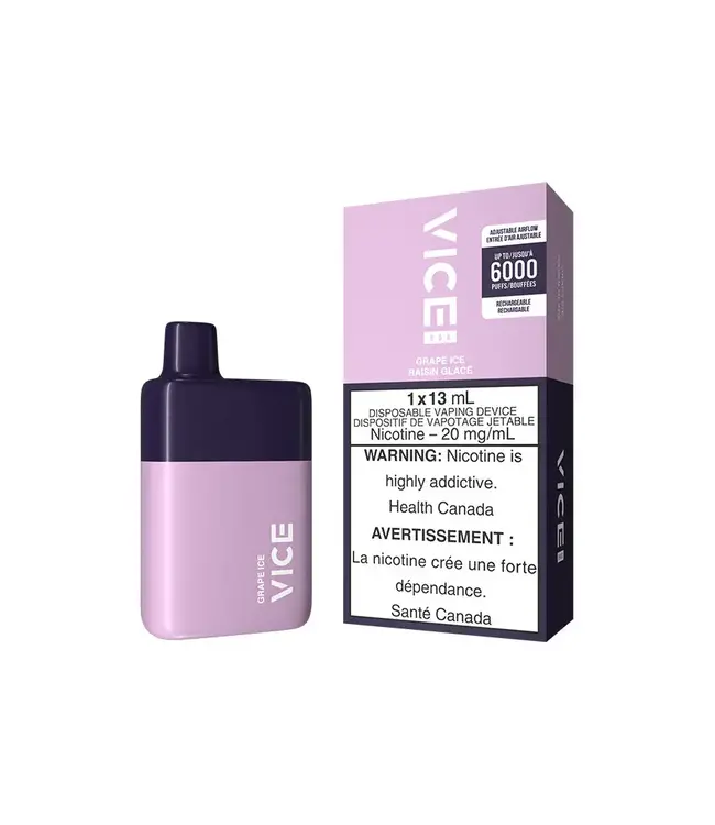 VICE BOX 6000 Disposable 13ml Grape Ice (ONTARIO)