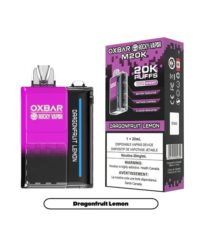 OXBAR 20K Disposable 20ml Dragonfruit Lemon (ONTARIO)