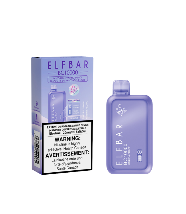 ELF BAR 10K Disposable 18ml Sakura Grape (ONTARIO)