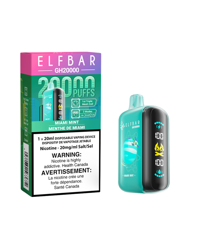 ELF BAR 20K Disposable 20ml Miami Mint (ONTARIO)