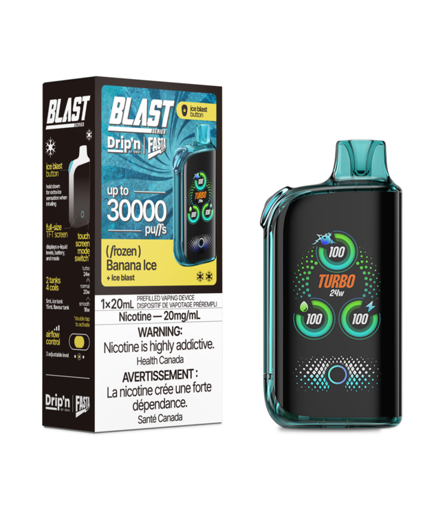 DRIP'N FASTA BLAST 30K Disposable 20ml Banana Ice (ONTARIO)