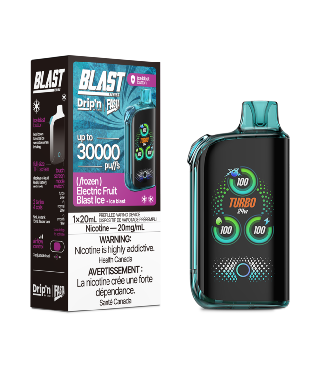 DRIP'N FASTA BLAST 30K Disposable 20ml Electric Fruit Blast Ice (ONTARIO)