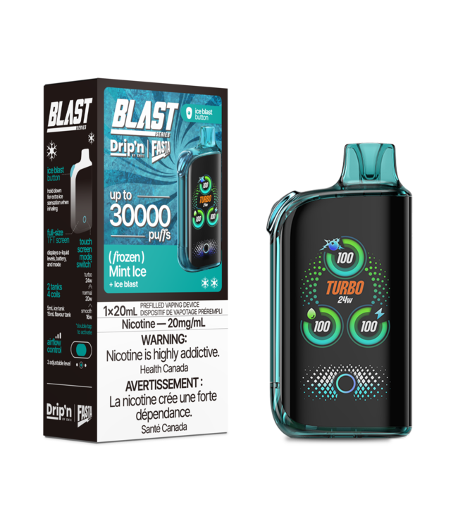 DRIP'N FASTA BLAST 30K Disposable 20ml Mint Ice (ONTARIO)