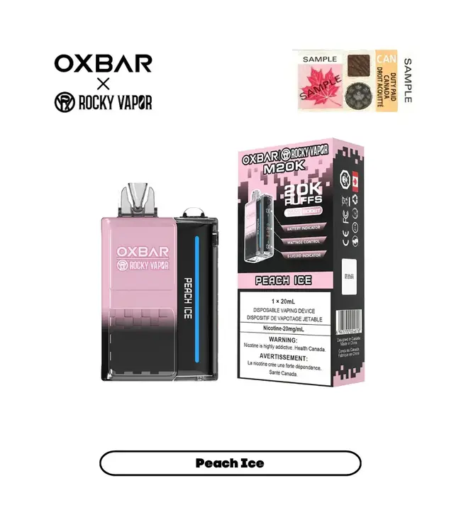 OXBAR 20K Disposable 20ml Peach Ice (ONTARIO)
