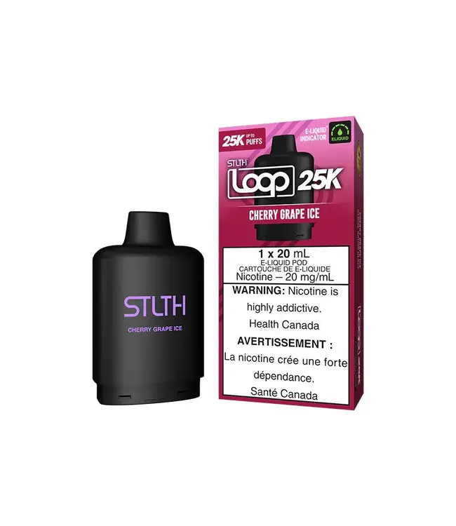 STLTH LOOP 25K (1pk) 20ml Pod - Cherry Grape Ice (ONTARIO)