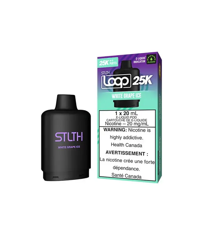 STLTH LOOP 25K (1pk) 20ml Pod - White Grape Ice (ONTARIO)